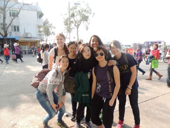 The girls from the group that went to Cheung Chau :)